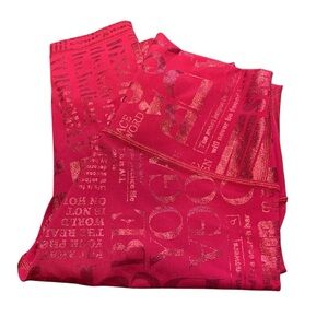 Lululemon Wunder Under Hi Rise 28” Manifesto Foil Size 4 Red leggings